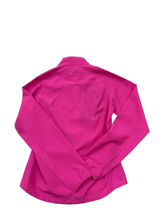 Asics Women's Pink Jacket – Size S, Long Sleeve, Running