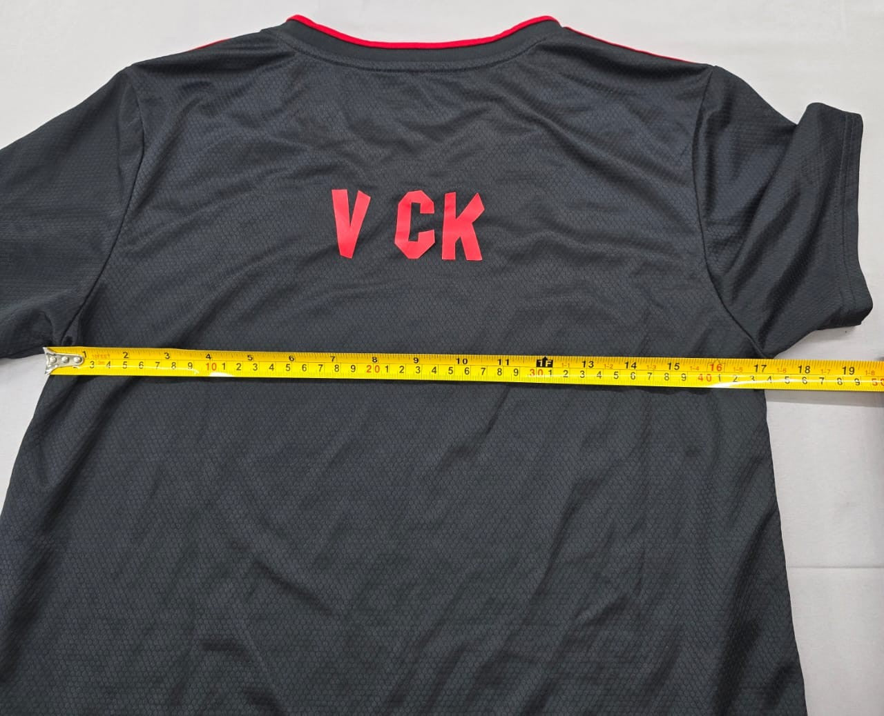 Adidas Men's Black Red Flamengo Soccer Jersey M Short Sleeve