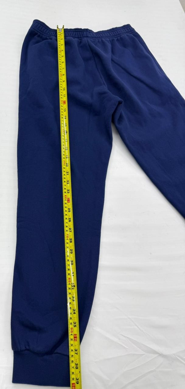 Adidas Navy Men's Track Pants M Fleece Drawstring Tapered