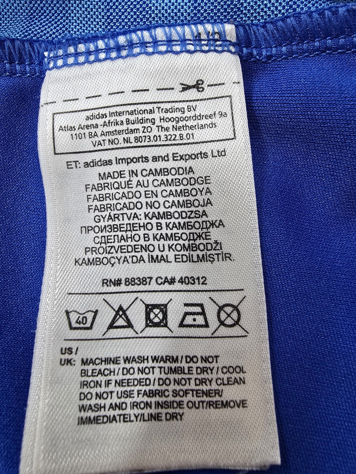 Adidas Olympique Marseille Blue Football Jersey Cambodia