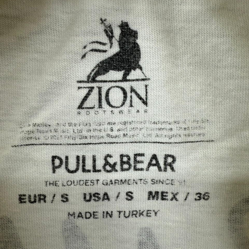 Pull&Bear Men's White Bob Marley Graphic T-Shirt Size S Regular
