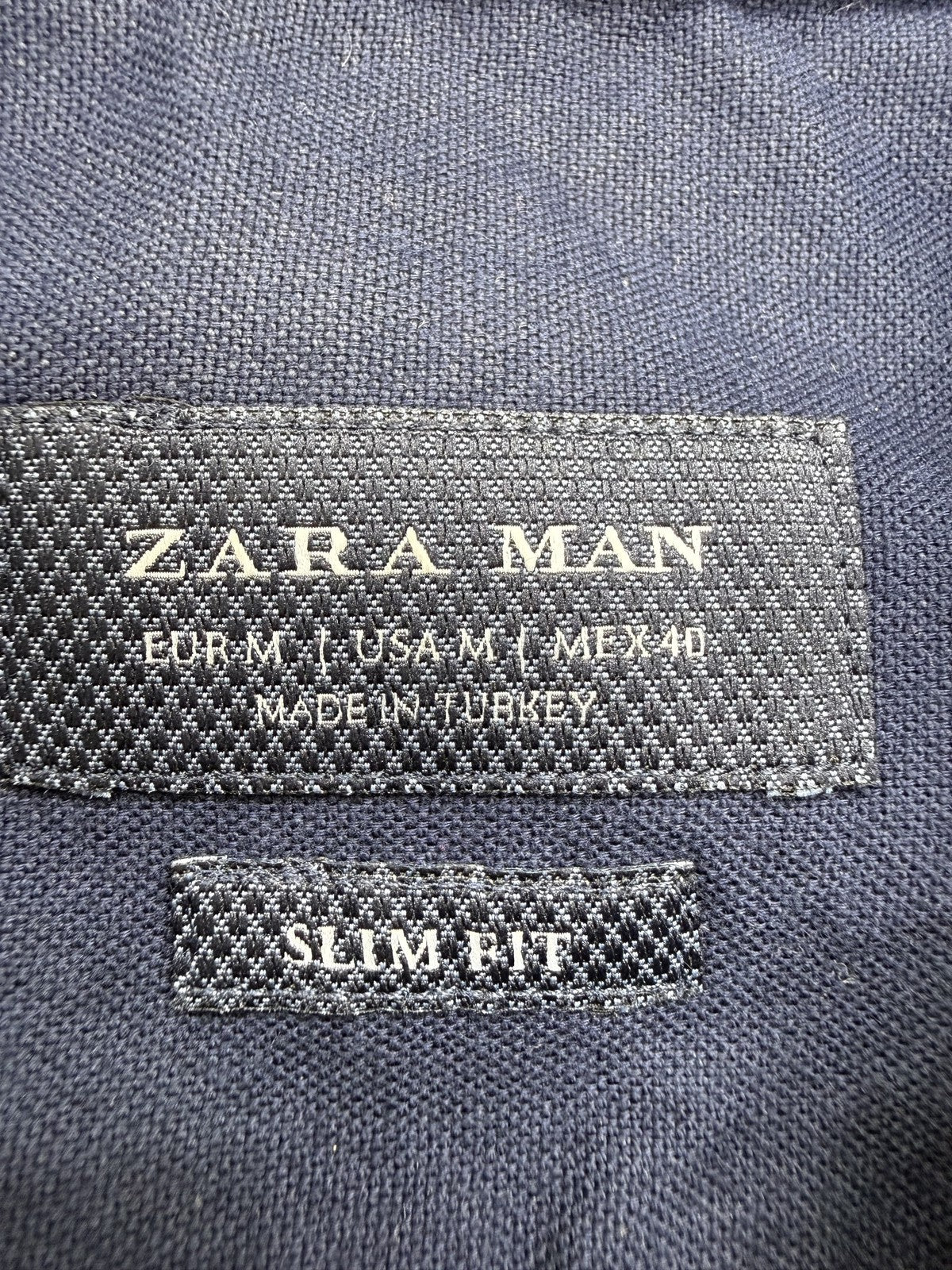 Zara Men Navy Shirt size M product image 3