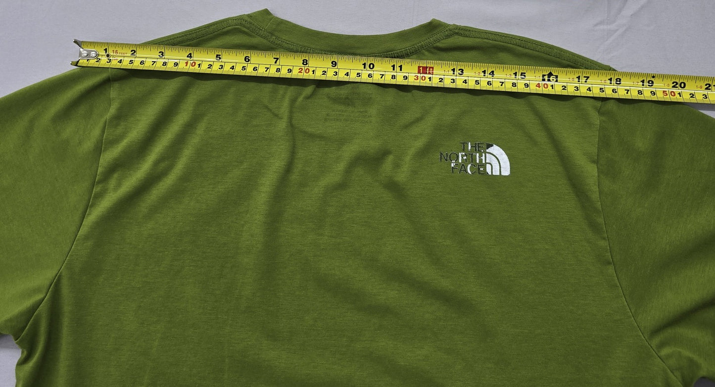 The North Face Men's Green Crewneck Short Sleeve T-Shirt XL Cotton