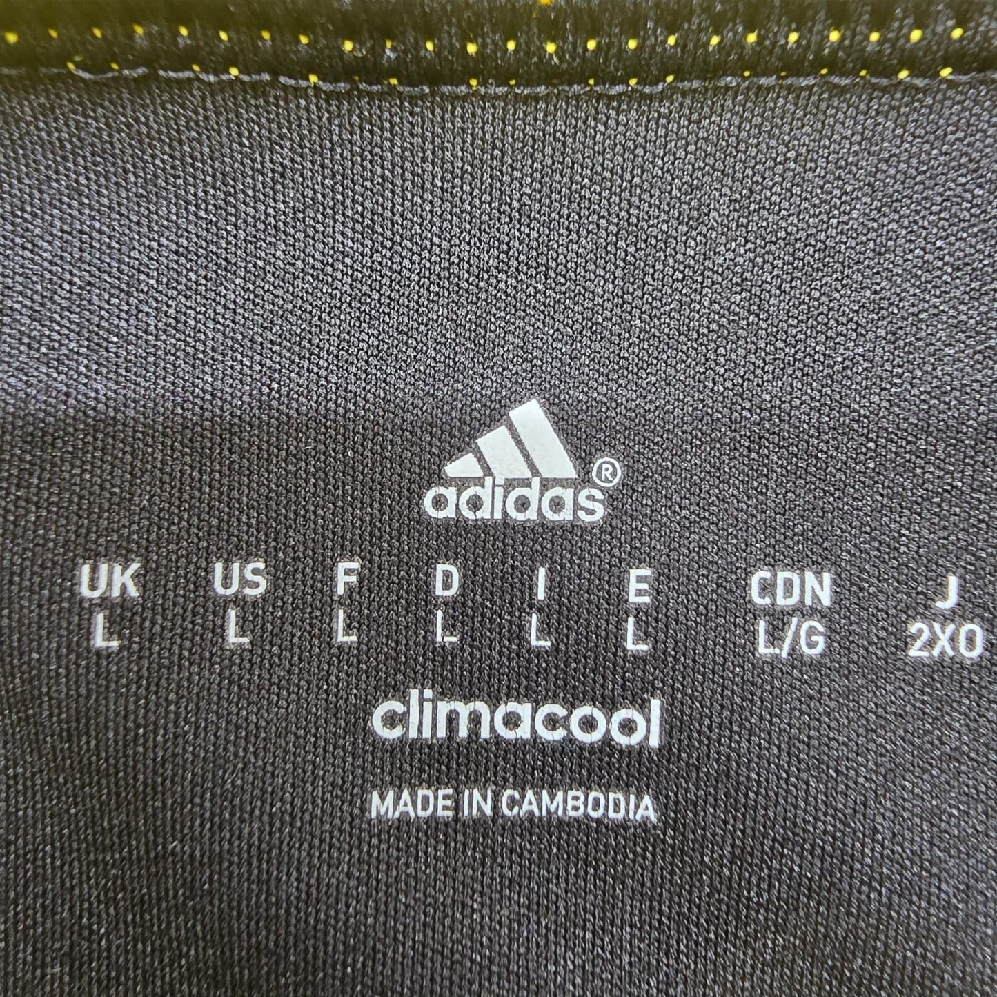 Adidas Women's Black Yellow Soccer Jersey(#11) Size L VfL Bachem
