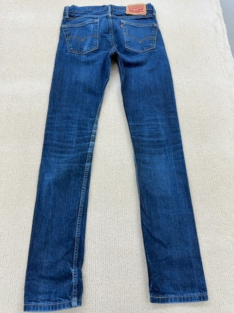 Levi's 513 Slim Straight Men's Jeans 29x34 Zip Fly Denim
