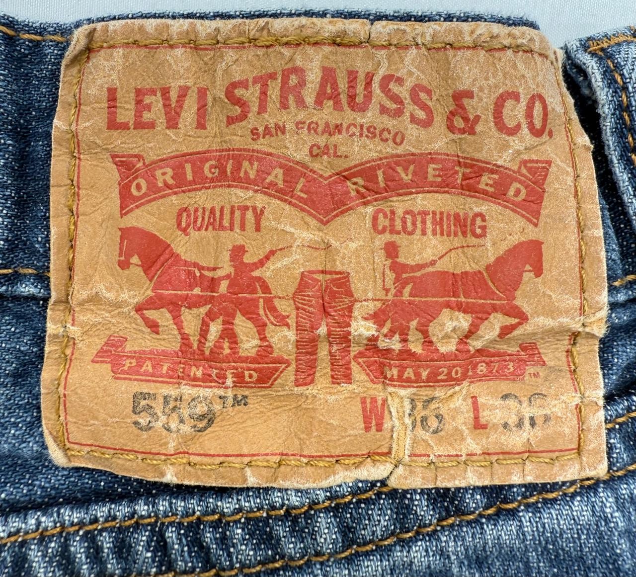 Levi's Men's Straight Blue Jeans 38x36 Big & Tall