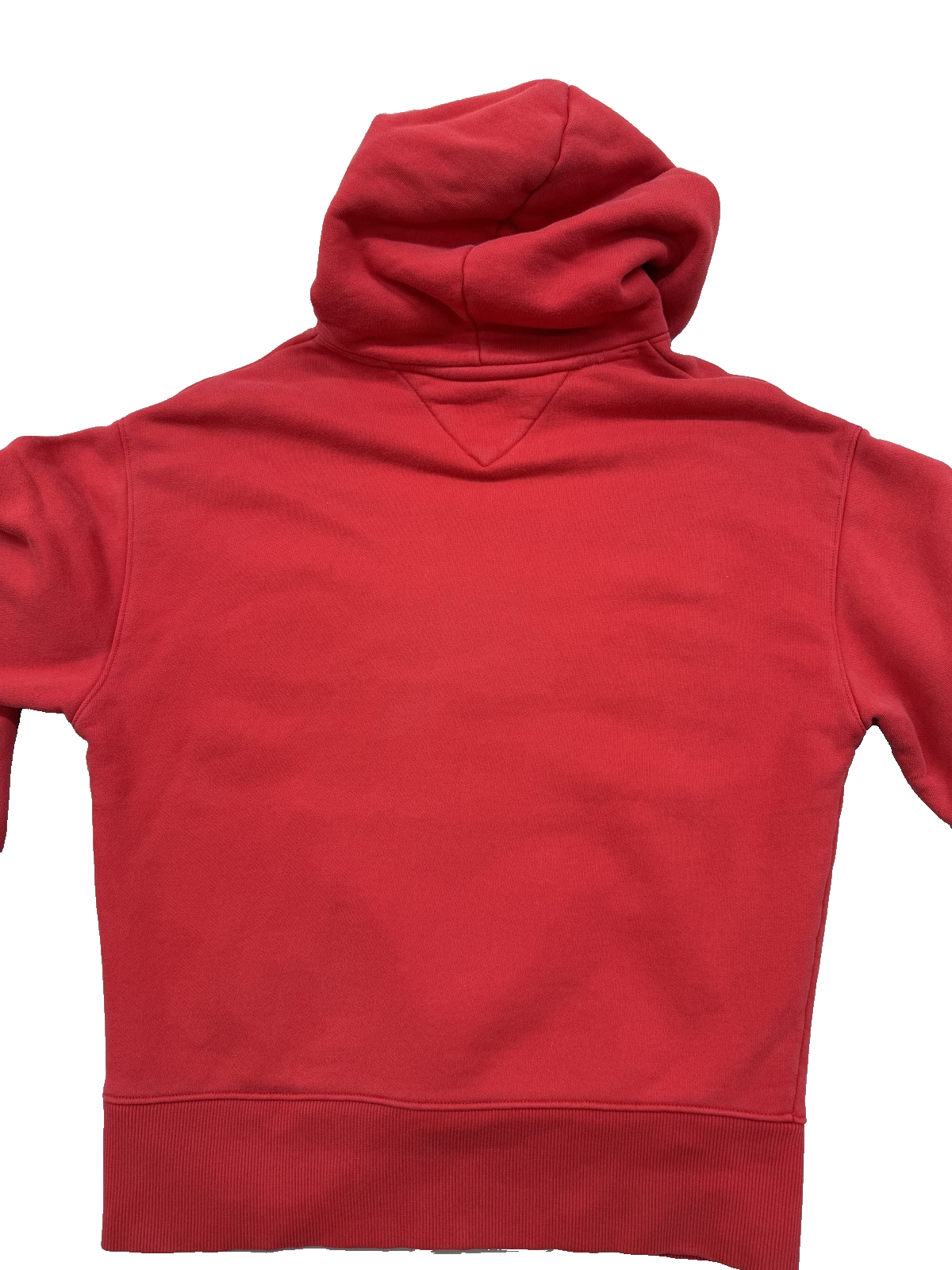 Tommy Jeans Men's Red Pullover Hoodie S French Terry Long Sleeve
