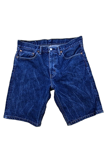 Levi's Men's Dark Wash Taper Fit Shorts Size 34 Stretch 10" Inseam