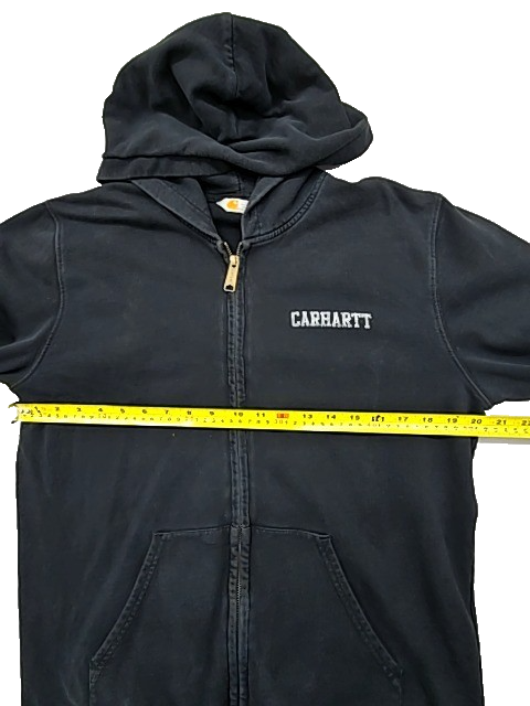 Carhartt Men's Black Hooded College Jacket Size M
