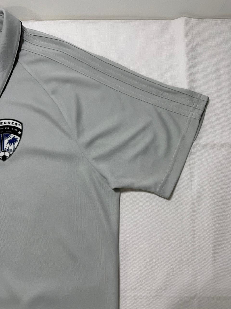 Adidas Grey Pinecrest Polo Shirt - Size XL