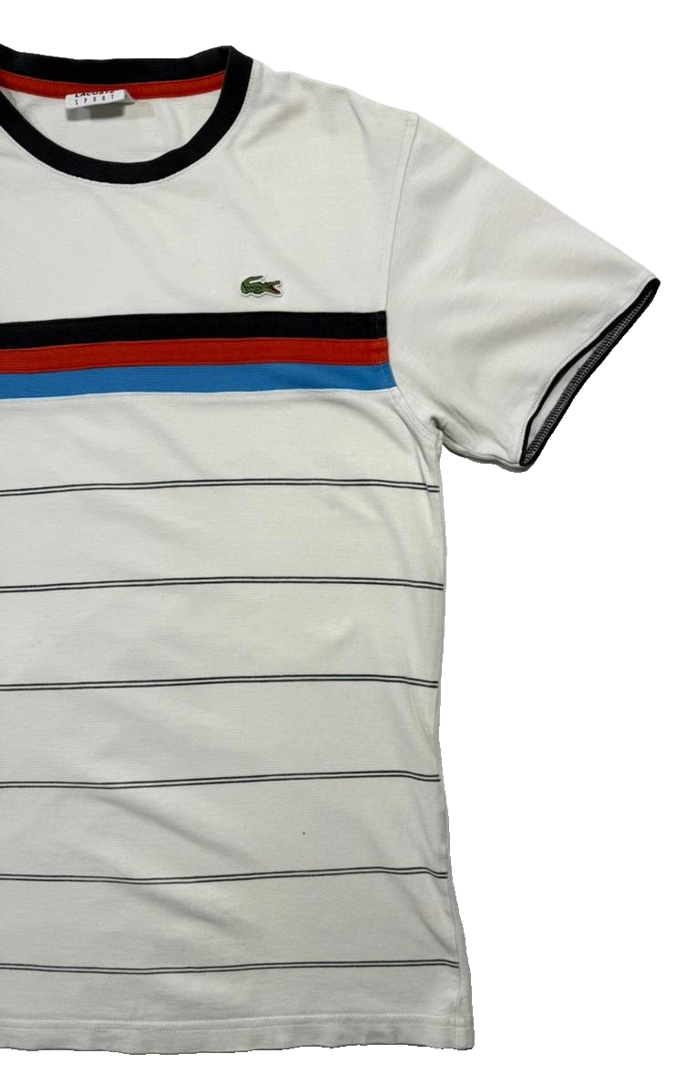 Lacoste Men's Printed Colourblock T-Shirt - Size 2