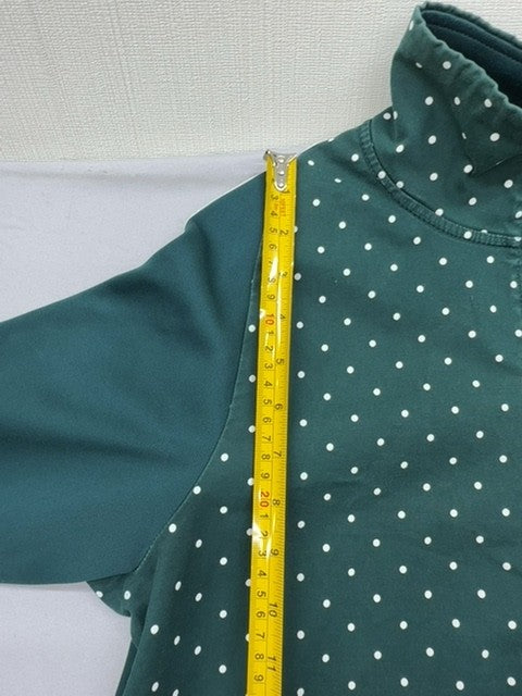 Nike Unisex Green Polka Dot Track Jacket Size S Full-Zip