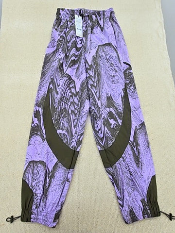 Adidas By Stella McCartney Women's Purple Marbled Tapered Pants M