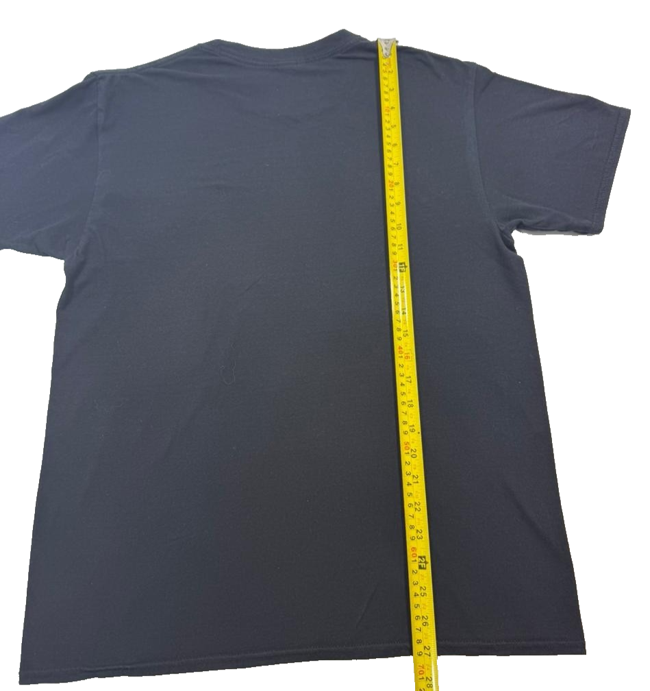 Champion Men's Black Script Logo Graphic T-Shirt Short Sleeve L