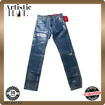 Diesel Industry Men's Slim Fit Mid Waist Straight Leg Blue Jeans Size 32 NWT