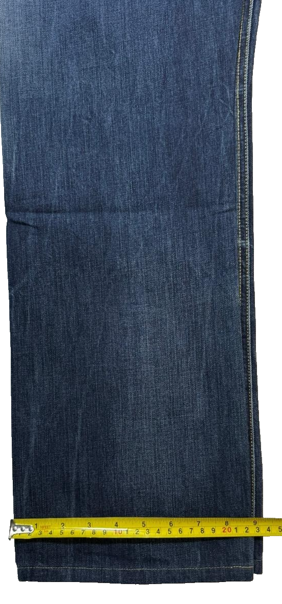 Guess Rebel Regular Straight Denim Men's Blue Jeans Cotton Casual Pants Size 33