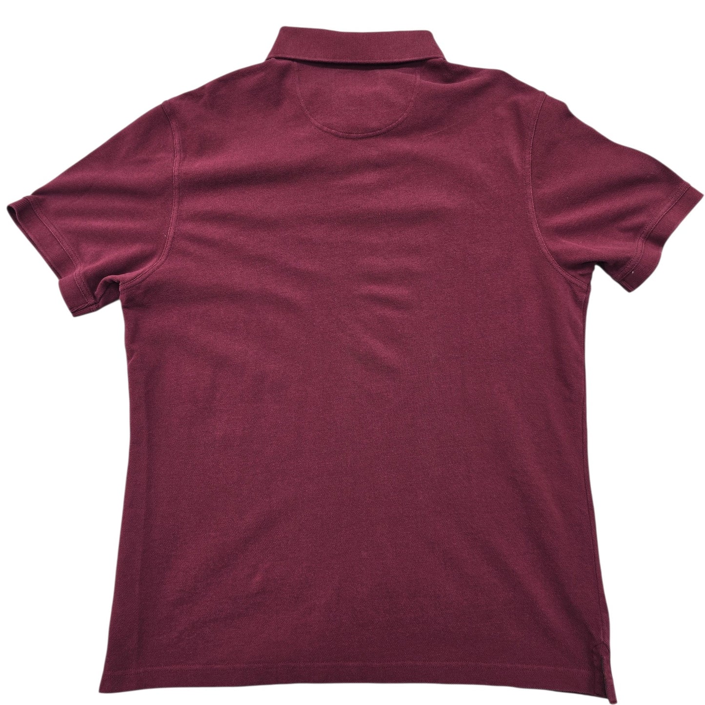 Barbour Men's Burgundy Logo Polo Shirt Size XL