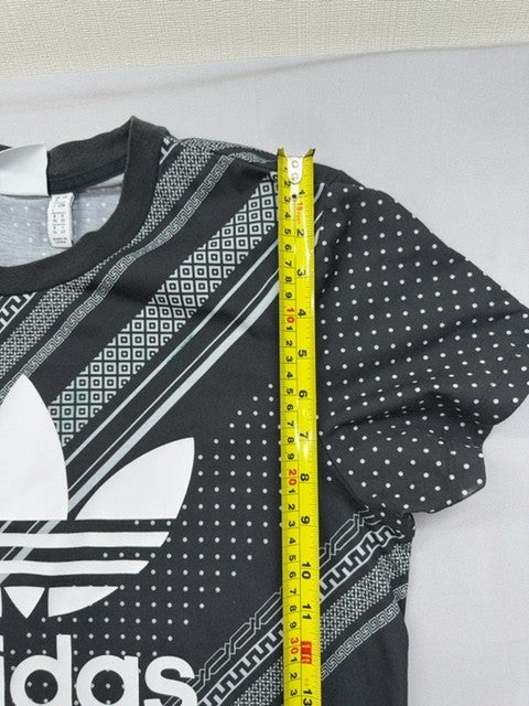 Adidas Black Polka Dot Short Sleeve L Crewneck T-Shirt Unisex