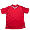Nike Men's Red Jersey – Size L, V- Mesh mesh V, Short Sleeve
