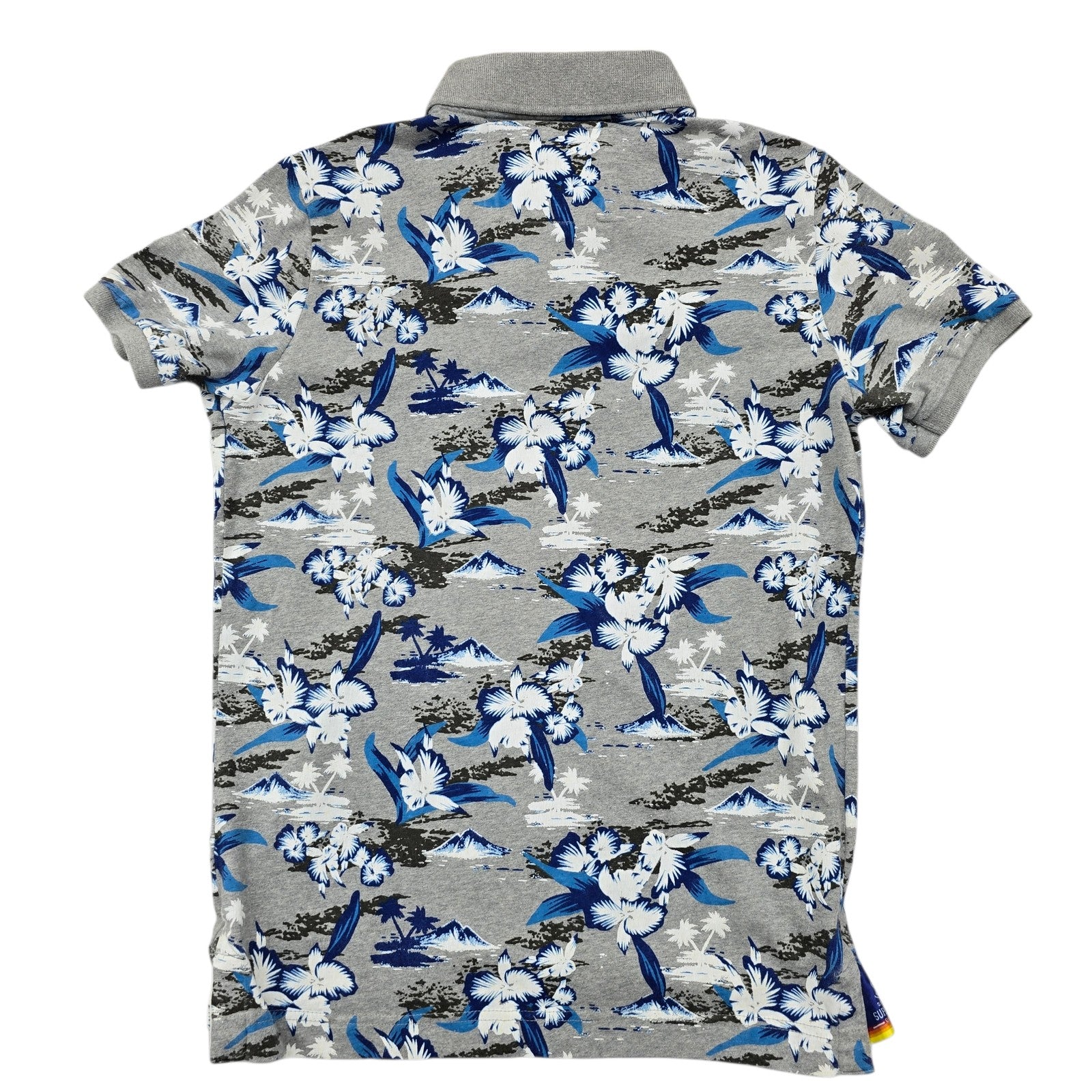 Superdry Men Gray Polo Shirt size L product image 2