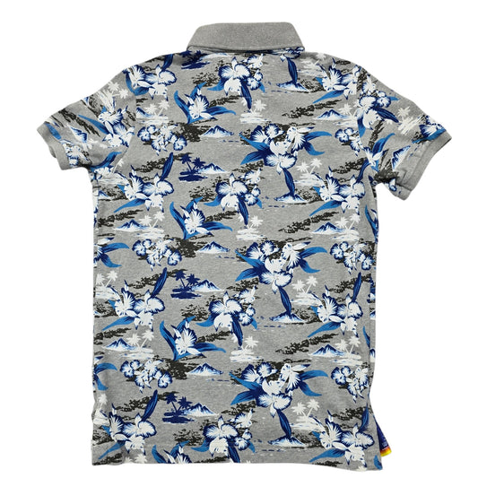 Superdry Men Gray Polo Shirt size L product image 2