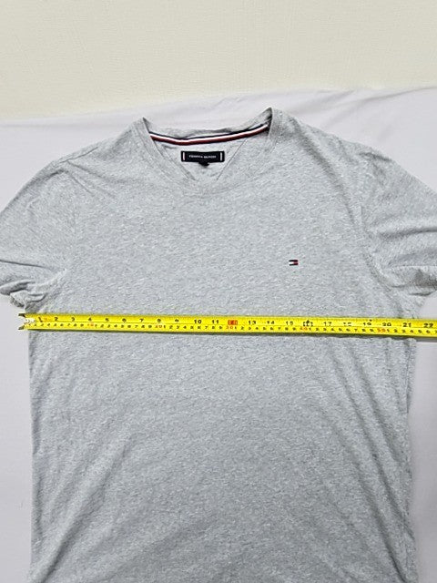 Tommy Hilfiger Men's Grey Logo Crewneck T-Shirt XL MW0MW11465