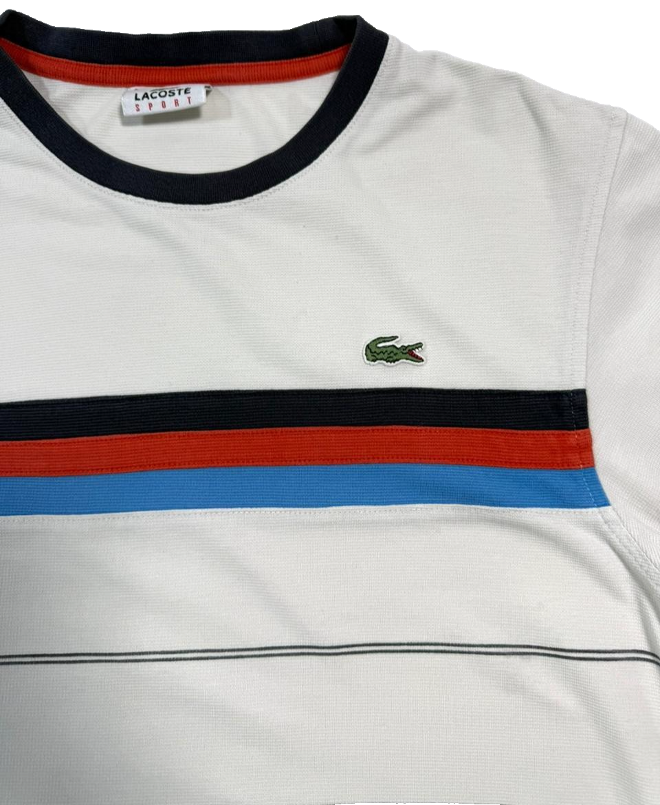Lacoste Men's Printed Colourblock T-Shirt - Size 2