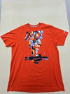 Nike Men's Orange T-Shirt – Size M, Short Sleeve