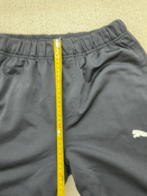 Puma Men's Black Track Pants T7 Size M Zip Pockets Relaxed Fit