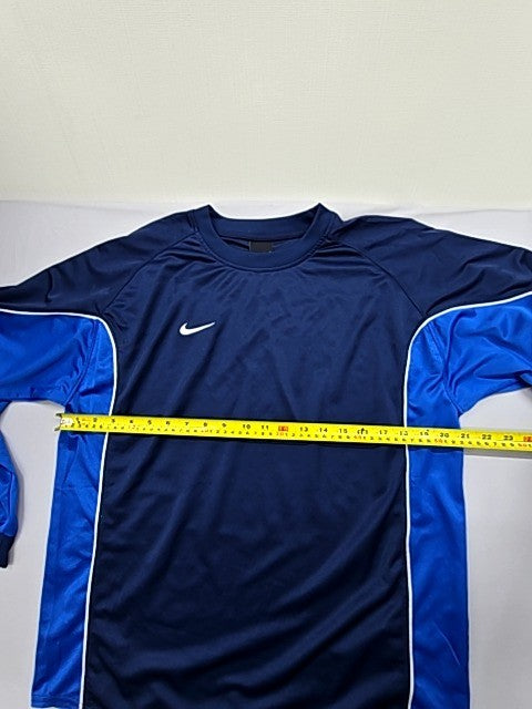 Nike Men's L Navy Blue Long Sleeve Training Jersey Polyester