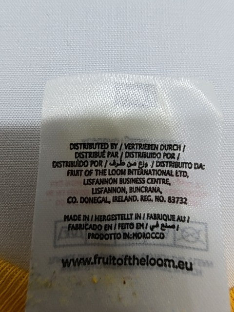Fruit of Loom Men Yellow T-Shirt size M product image 4