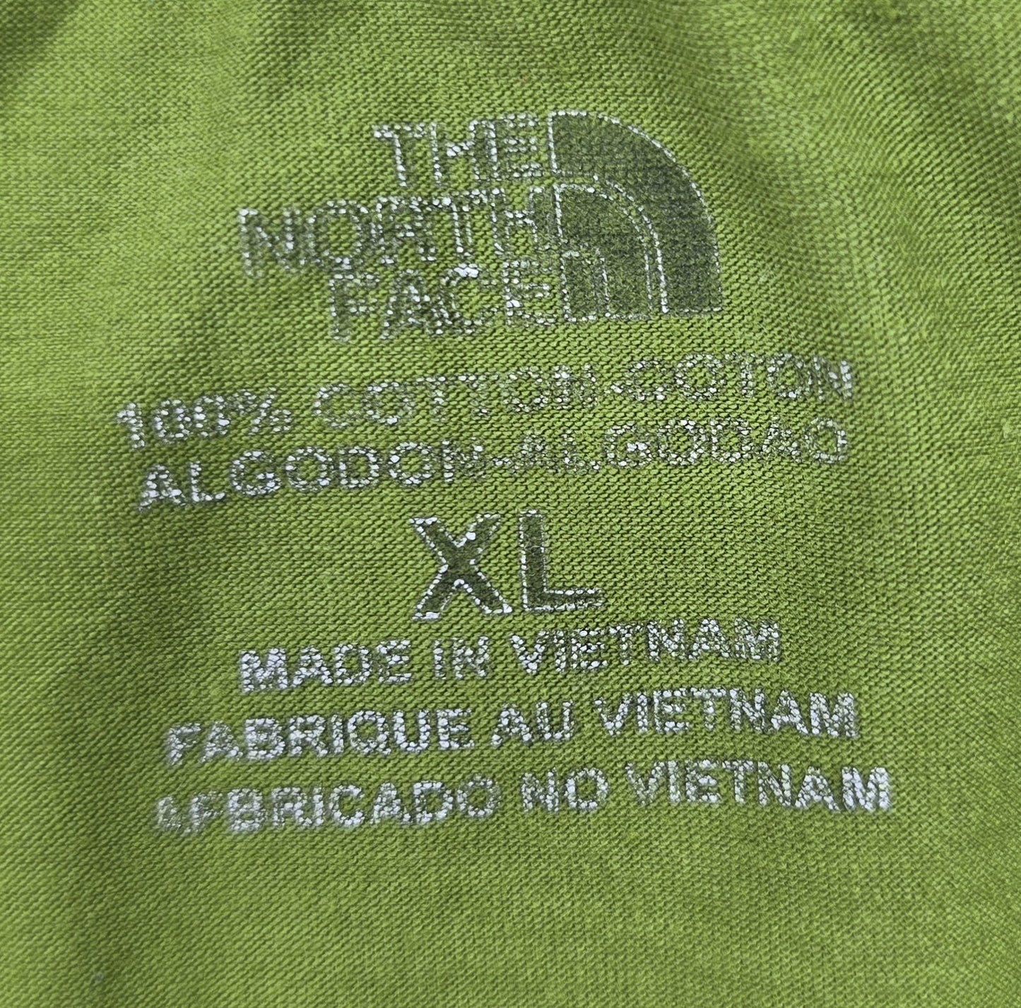 The North Face Men's Green Crewneck Short Sleeve T-Shirt XL Cotton