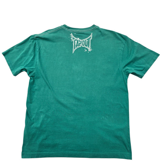 Tapout Men's Green MMA Graphic Print T-Shirt Size L Vintage
