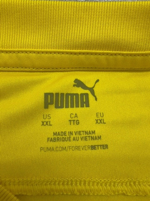 Puma Unisex Yellow Homer Simpson T-Shirt XL Short Sleeve Crewneck