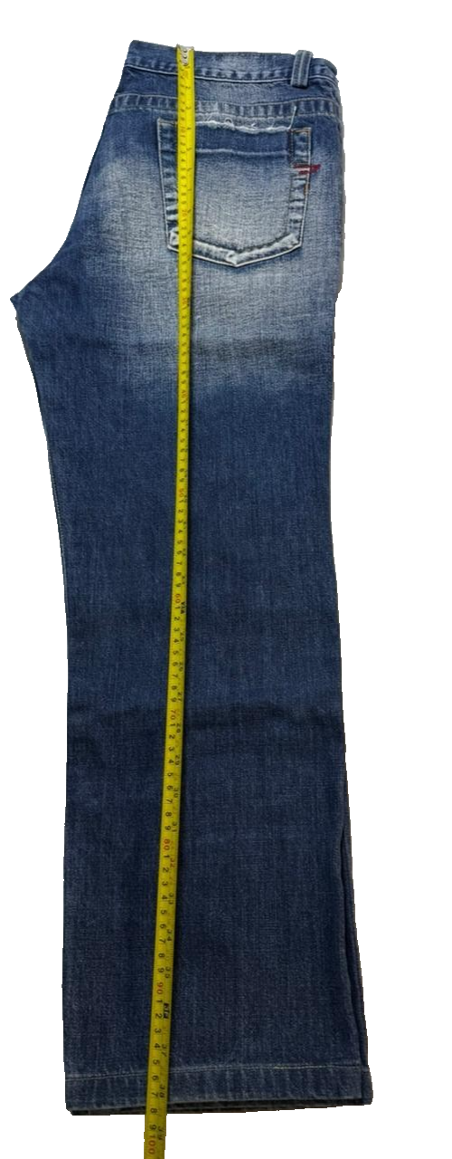 Diesel Industry Men's Blue Denim Jeans Straight Fit Cotton Pants Size 38