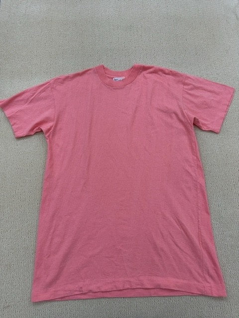 Unverified Brand Unisex Pink T-Shirt – Size L, Short Sleeve, Crew Neck