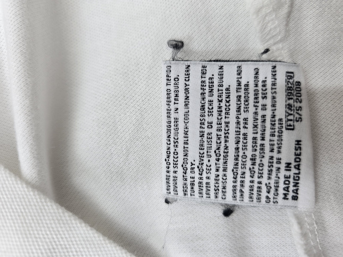 Kappa Men's White Cotton Polo Shirt Large Short Sleeve Button