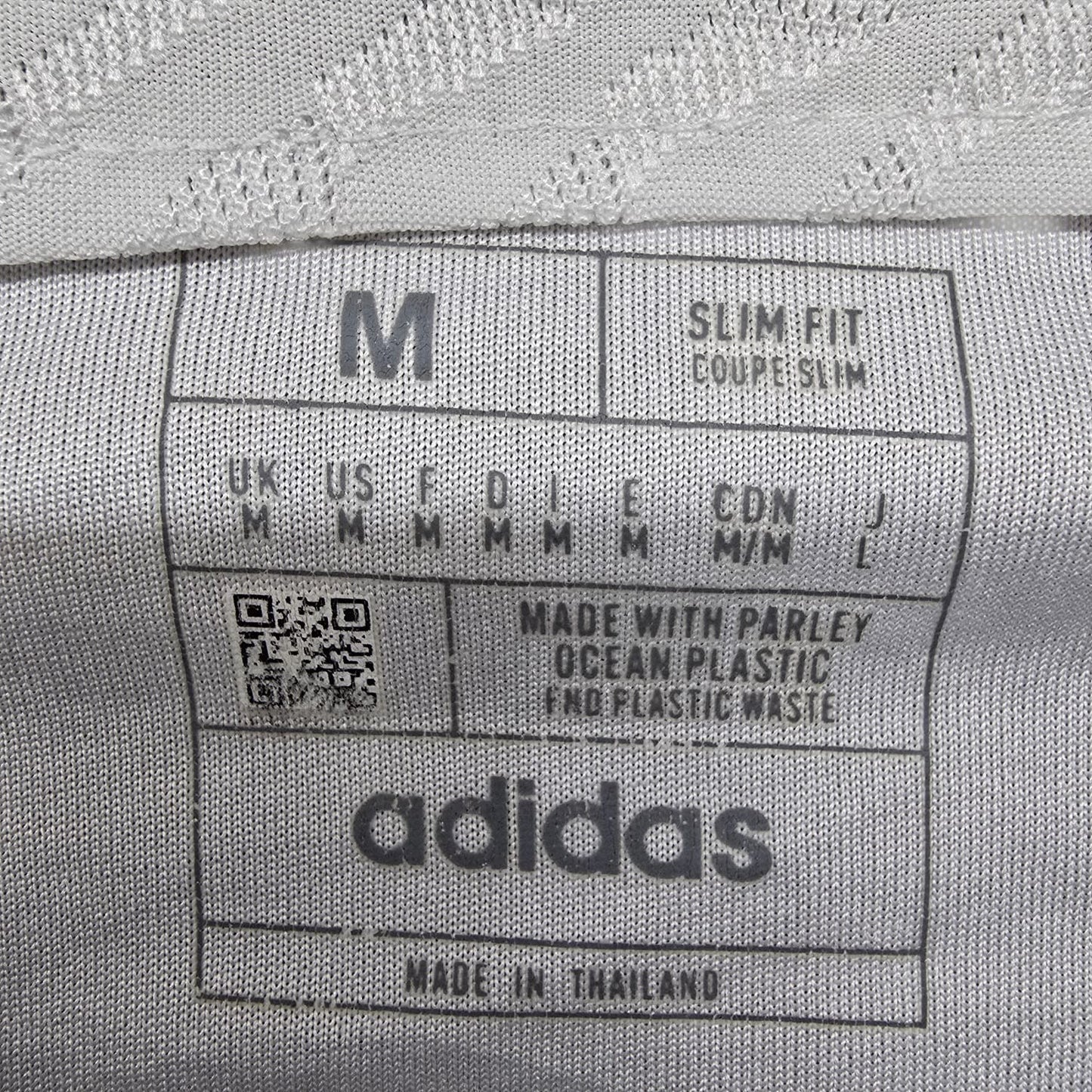 Adidas Women's White Climacool Striped Soccer Jersey M