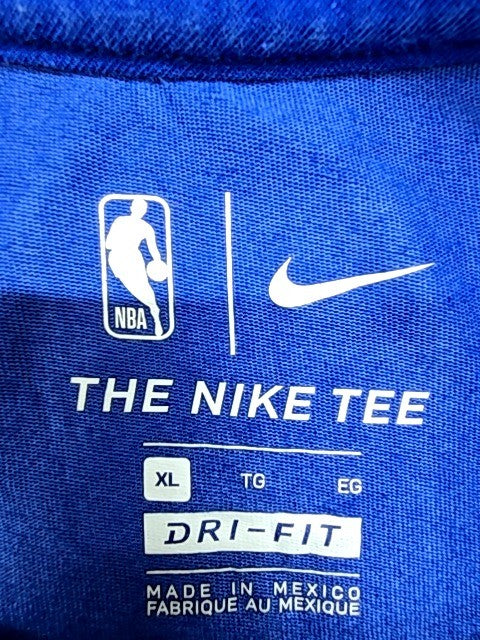 Nike Men's Blue NBA Dri-FIT Crewneck T-Shirt XL Short Sleeve