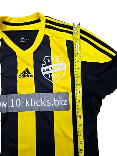 Adidas Men's Yellow Black Striped Soccer Jersey(#7) L Climacool