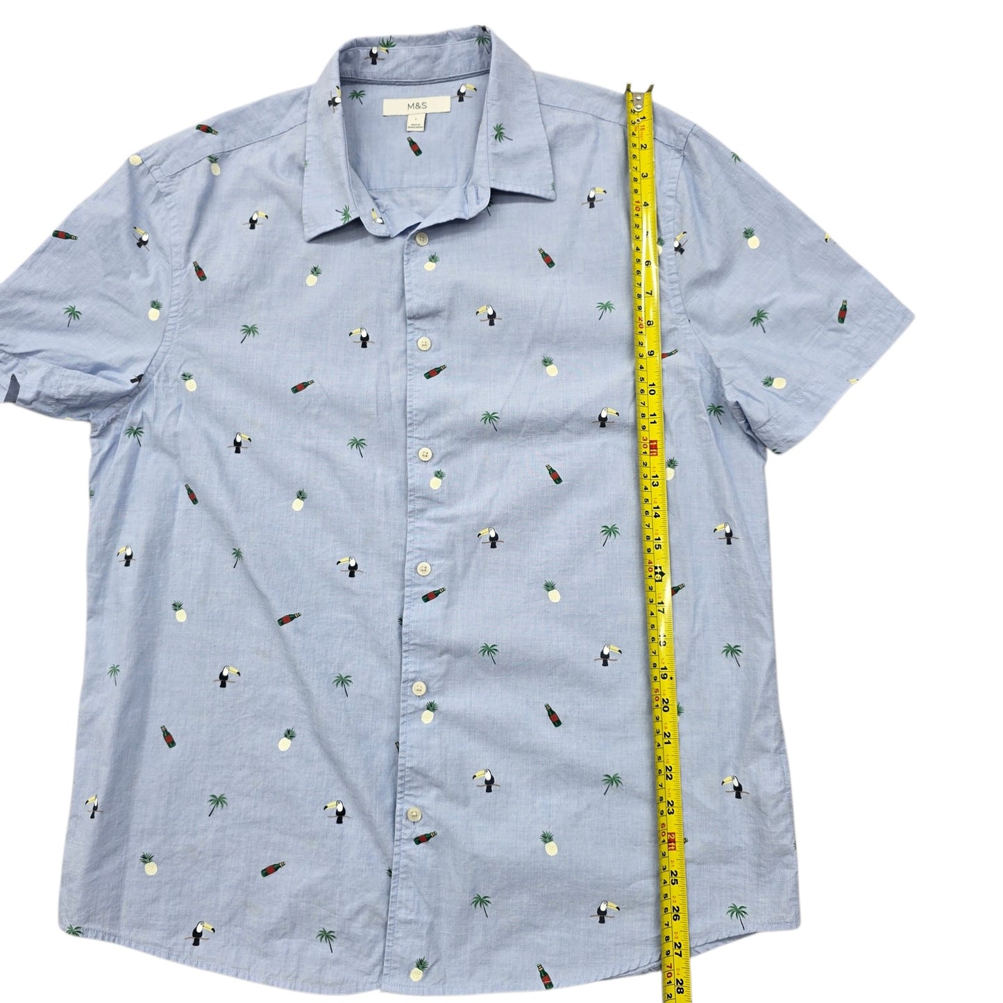 M&S Men Blue Shirt size L product image 8
