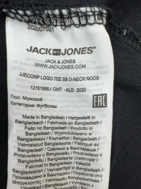 Jack & Jones Men Black T-Shirt size XL product image 5