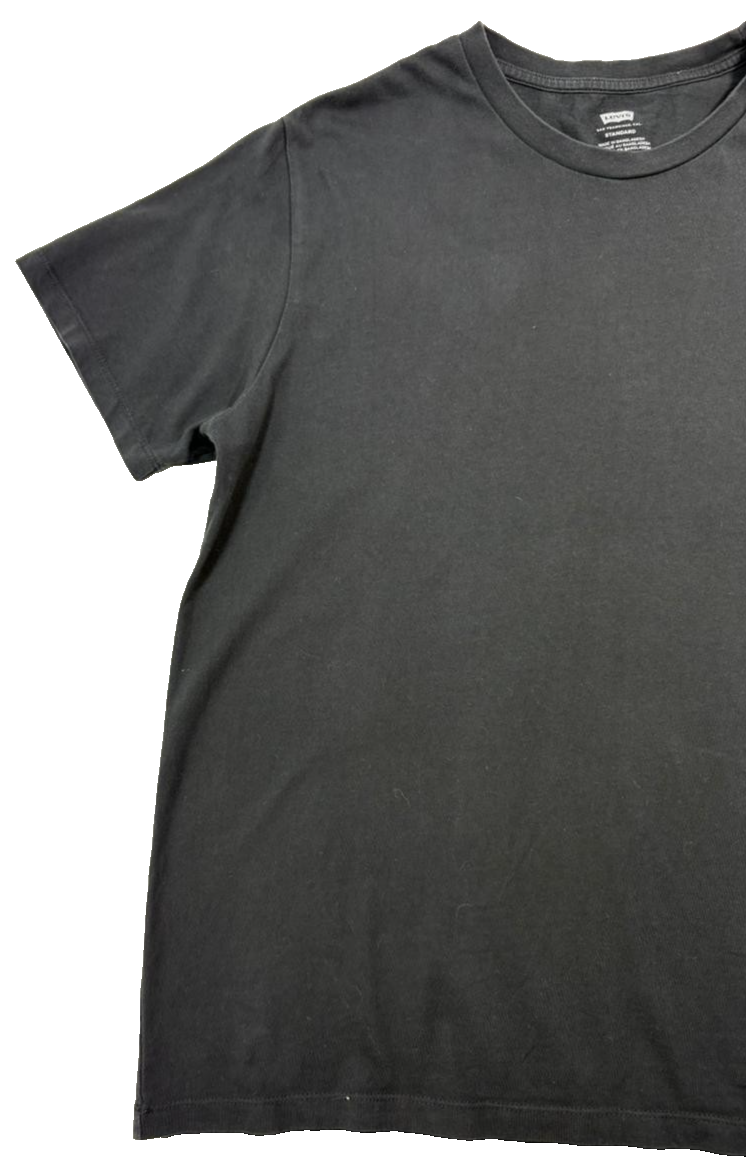 Levi'S Men's Original Logo T-Shirt In Black Cotton - Size L