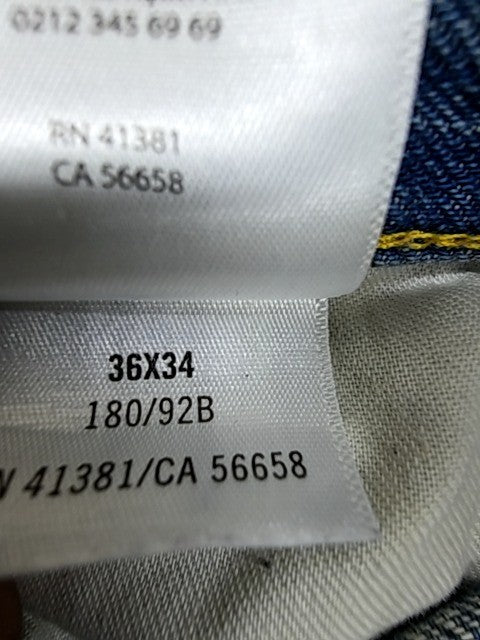 Polo Ralph Lauren Men's Light Blue Straight Leg Jeans 36x34 Vintage