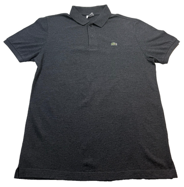 Lacoste Men's Classic Slim Fit Polo Shirt In Gray - Size L