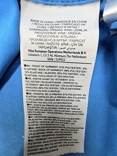 Nike Men's Blue Dri-FIT Polo Shirt Size L