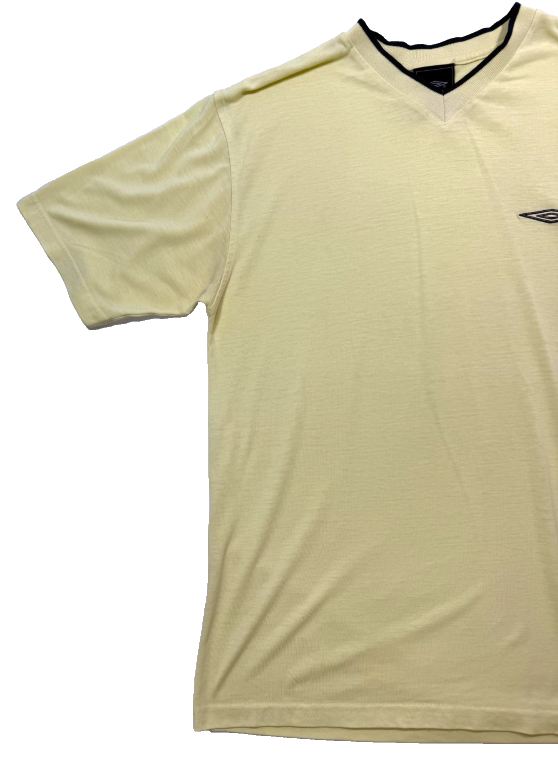 Umbro Cotton T-Shirt In A Light Yellow - Size M