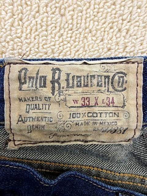 Polo Ralph Lauren Men's Indigo Straight Leg Jeans 33x34