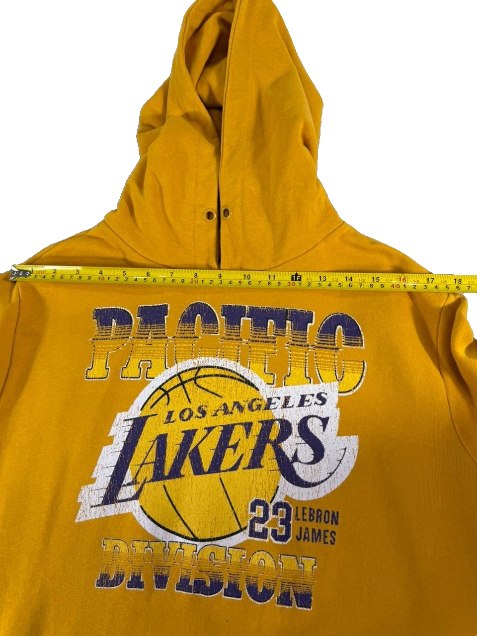 NBA Los Angeles Lakers LeBron James #23 Hoodie - Gold - Size Large