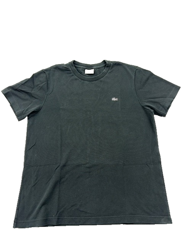 Lacoste Men's Grey Short Sleeve T-Shirt Embroidered Logo Crew Neck Regular